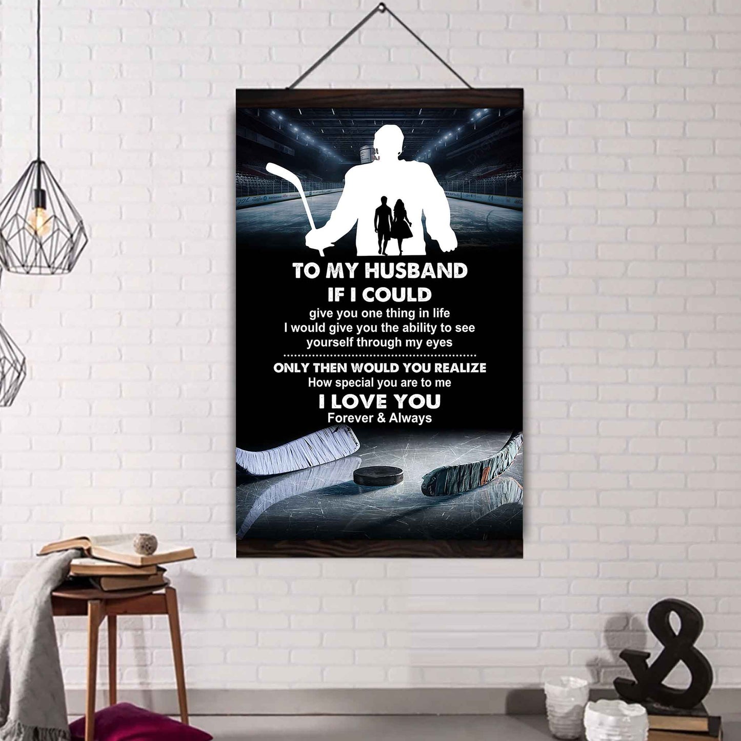 sport poster canvas to my husband if i could give you one thing in life i love you gift for your husband