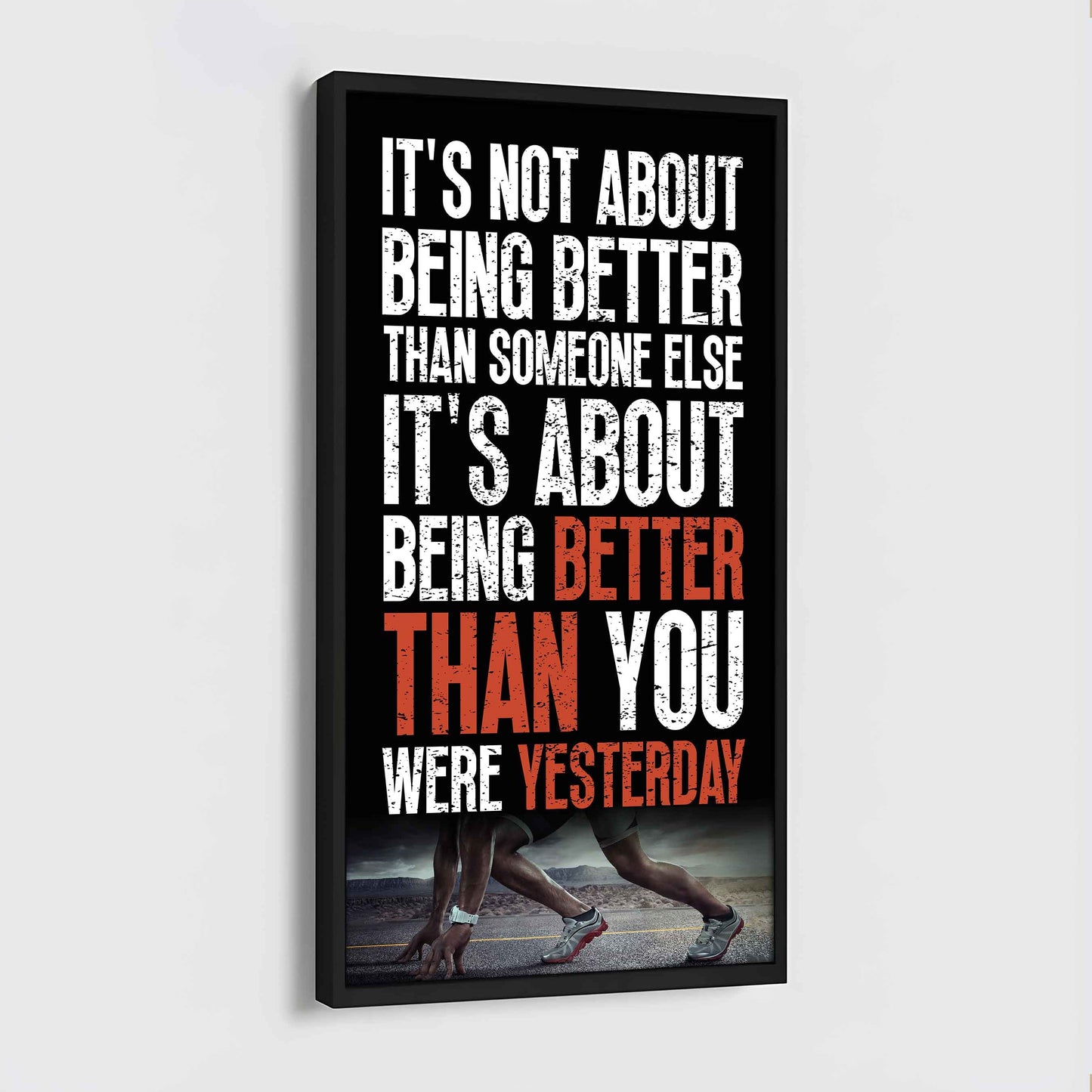 American Football-It is not About Being Better Than Someone Else It is about being better than you were the day before.