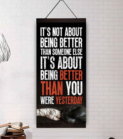 American Football-It is not About Being Better Than Someone Else It is about being better than you were the day before.