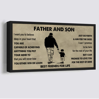 Vikings Father And Daughter Best Friends For Life - Ver 2 You Will Never Lose Poster Canvas Gift For Daughter From Father