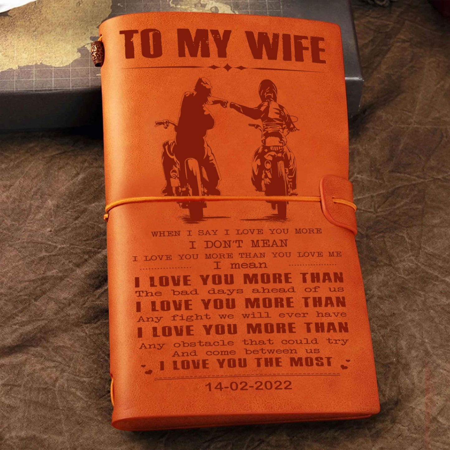 drb valentines gifts vintage journal husband to wife when i say i love you more - i love you the most