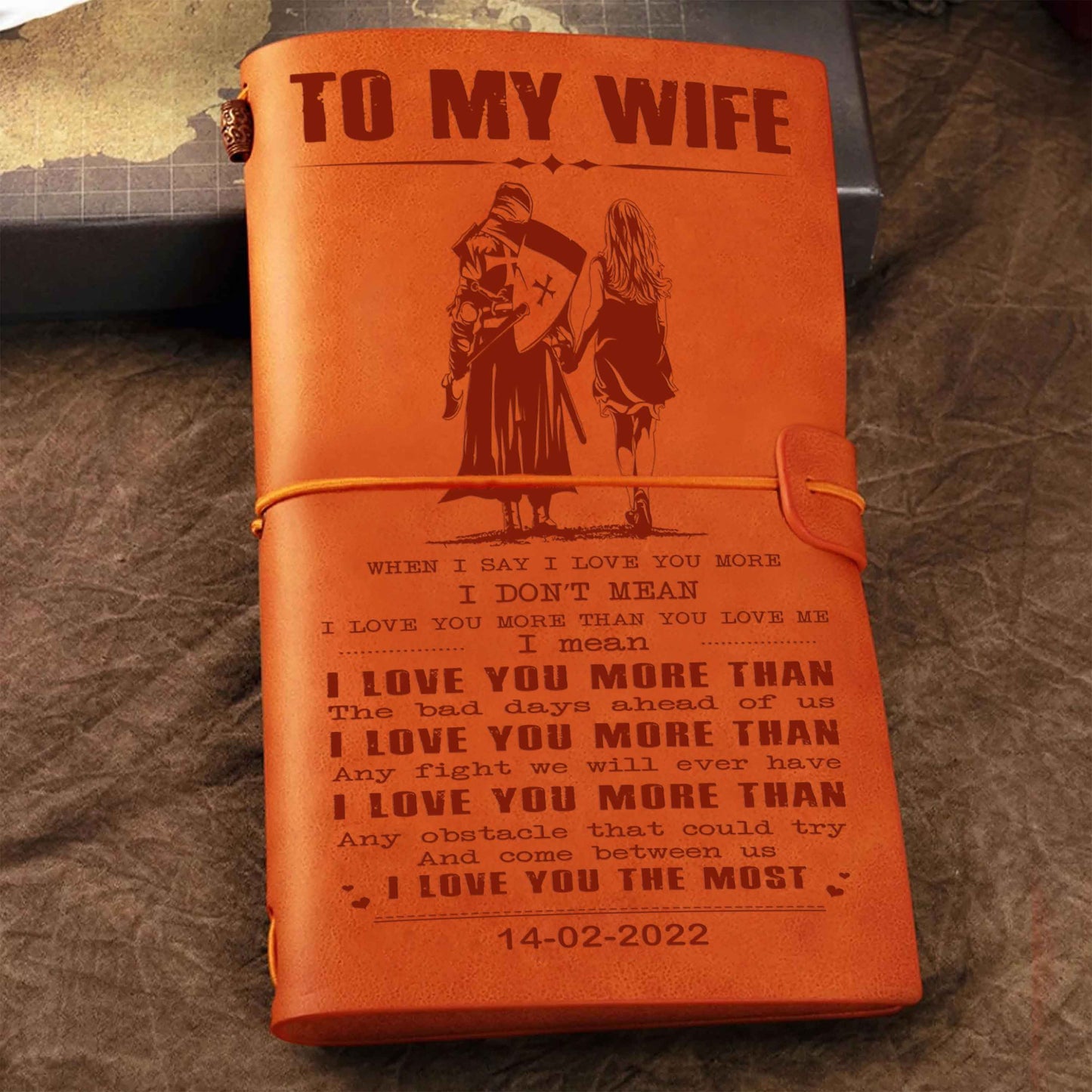 drb valentines gifts vintage journal husband to wife when i say i love you more - i love you the most