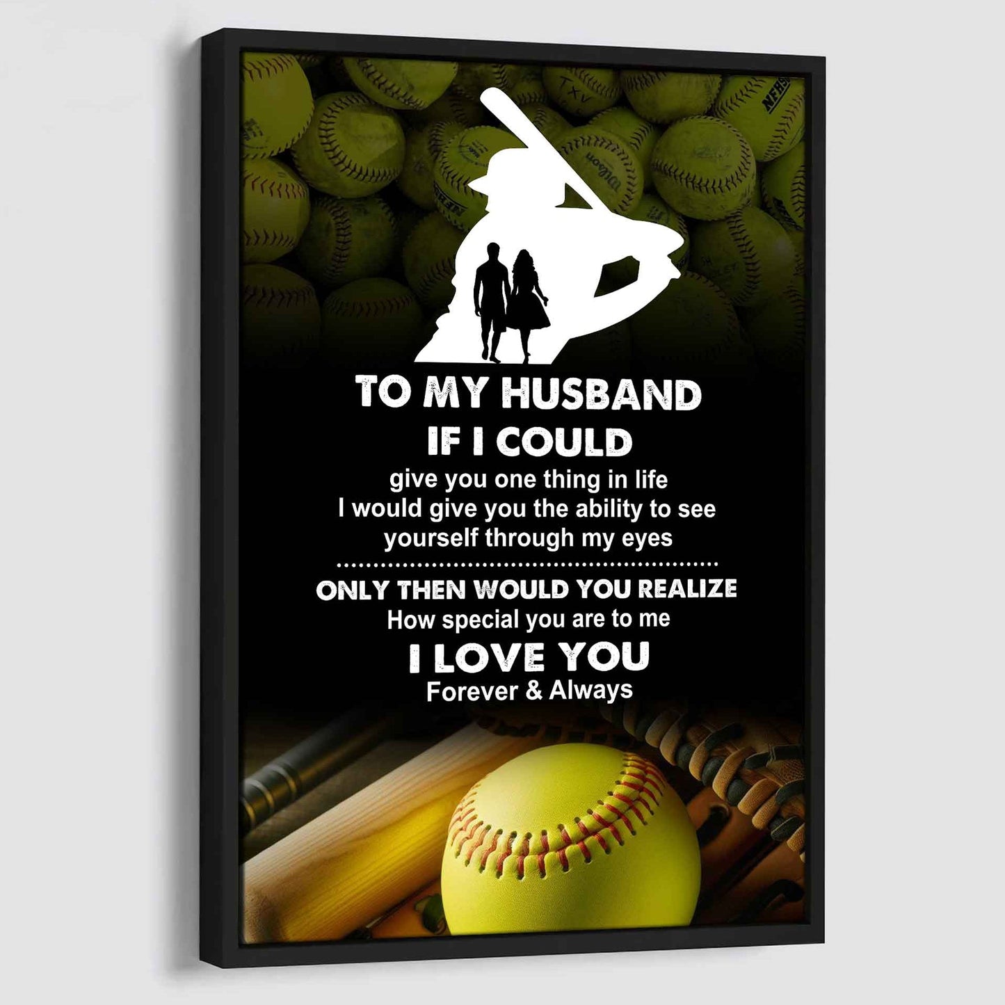 sport poster canvas to my husband if i could give you one thing in life i love you gift for your husband