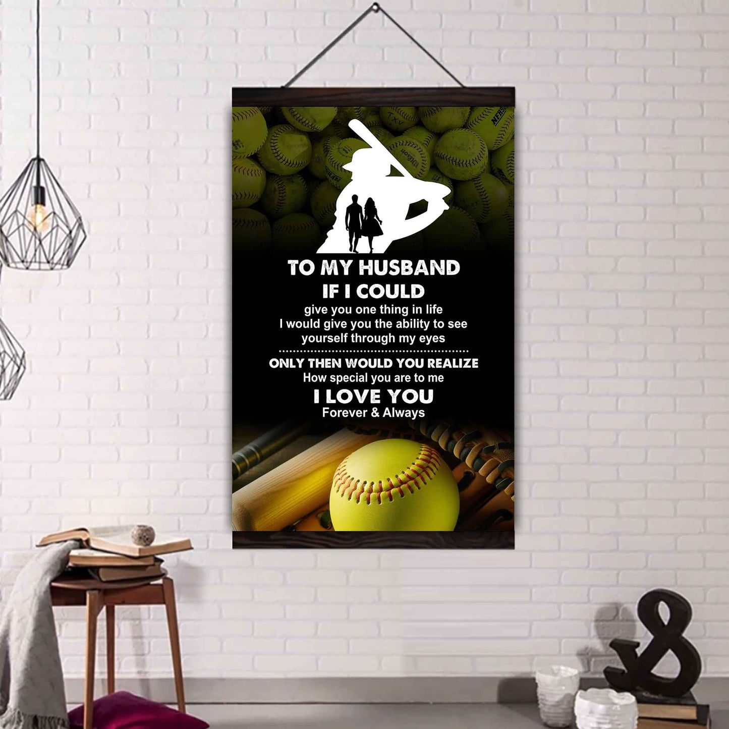 sport poster canvas to my husband if i could give you one thing in life i love you gift for your husband