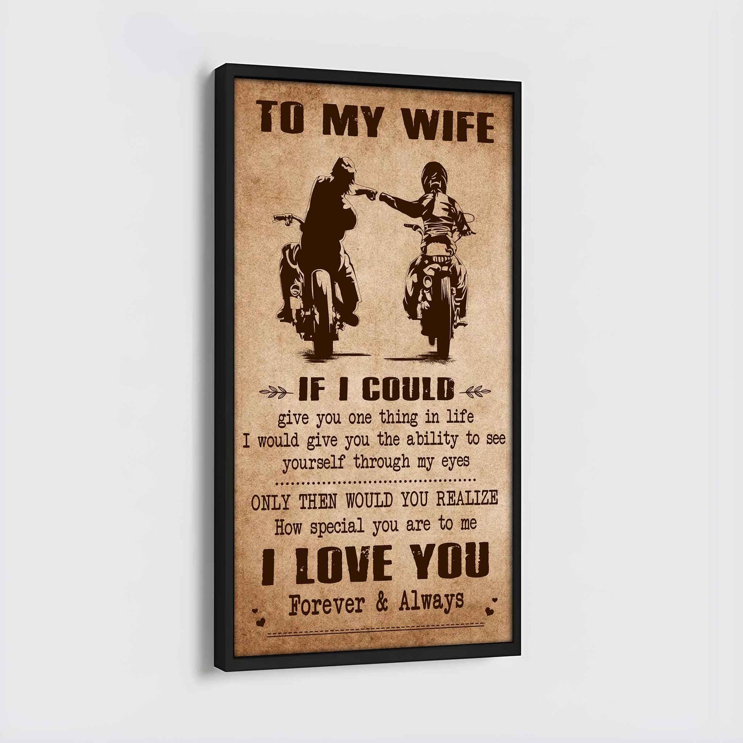 drb vgt- poster canvas to my wife if i could give you one thing in life - how special you are to me gift for your wife