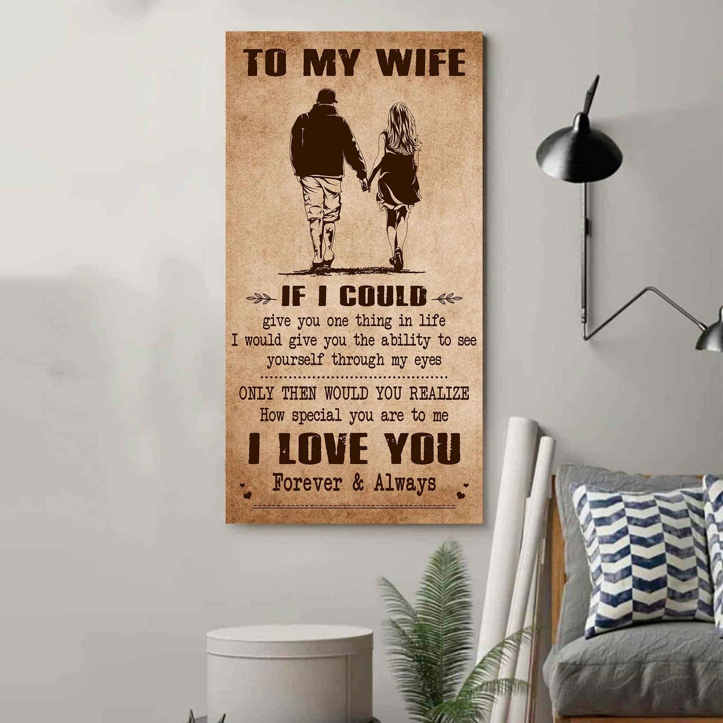 drb vgt- poster canvas to my wife if i could give you one thing in life - how special you are to me gift for your wife