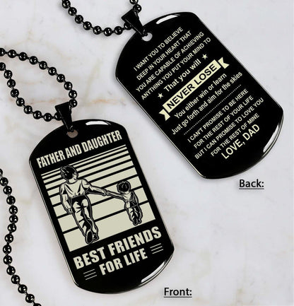 ANT-Personalized Double Sided Dog Tag Father And Son Best Friends For Life - Message on the back side