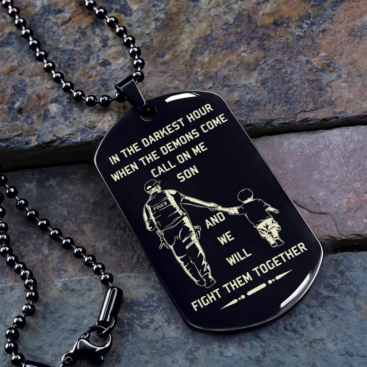 call on me son dog tag from dad to son