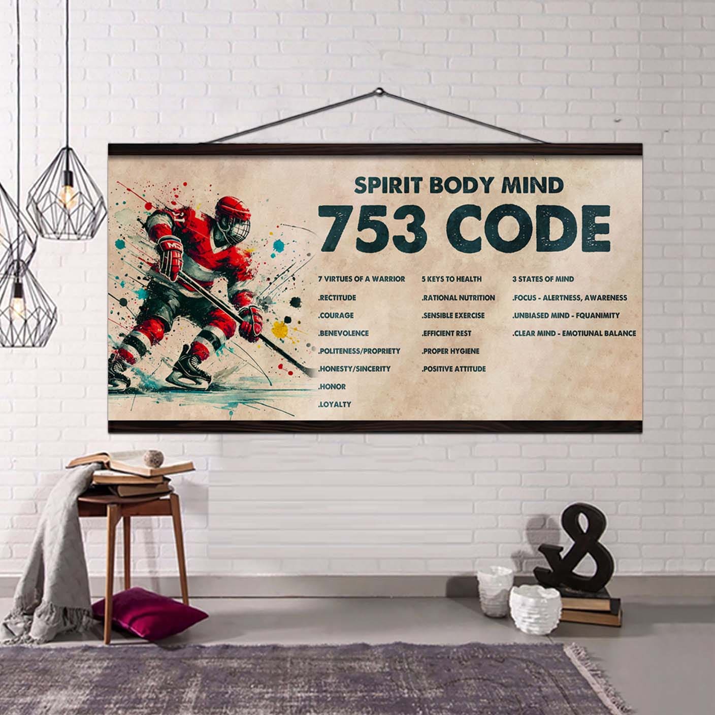 knigh teamplar poster canvas 7 5 3 code motivation quotes