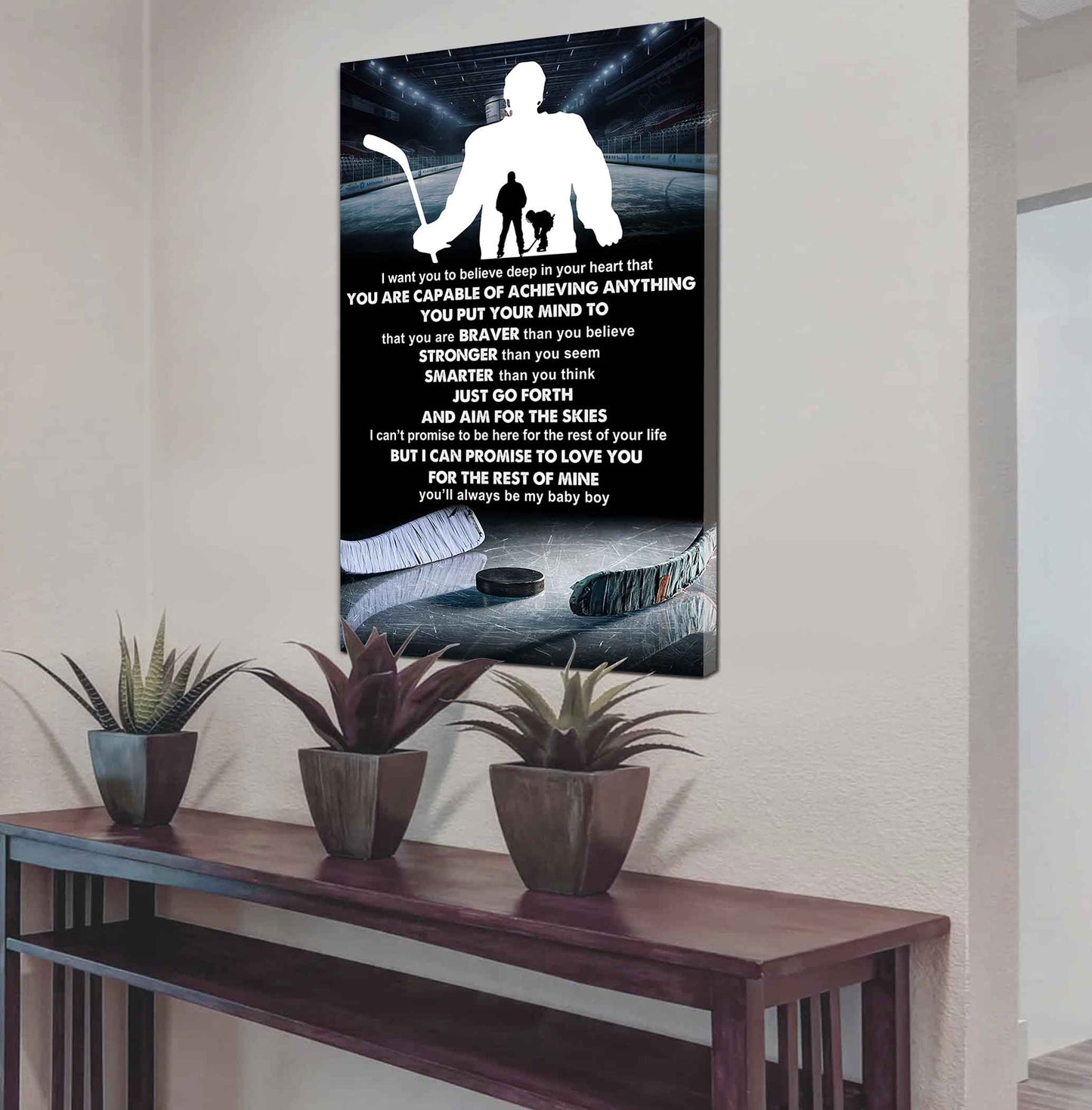poster canvas to my son you put your mind to that you are braver gift from dad
