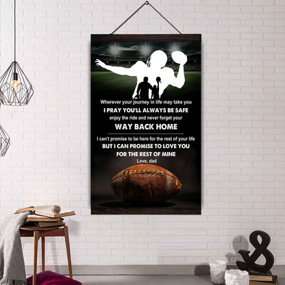 Poster Canvas To My Son Never Forget Your Way Back Home Gift From Dad