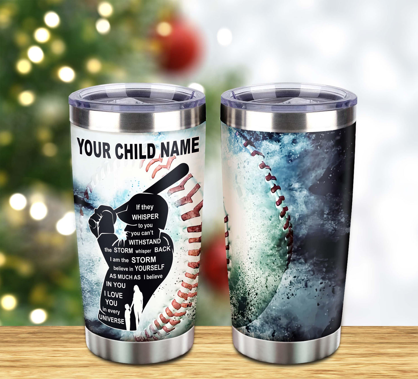 customizable basketball tumbler, gifts from mom to son with inspriration message