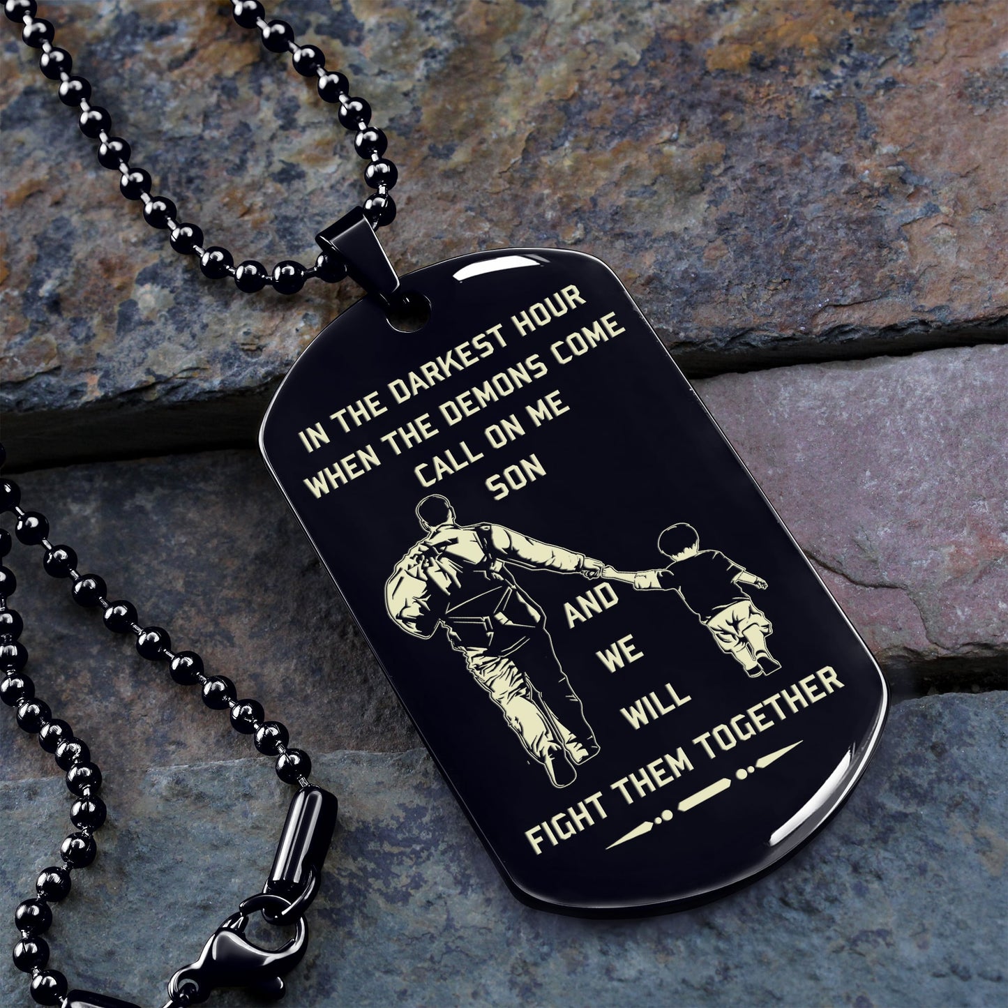 call on me son dog tag from dad to son