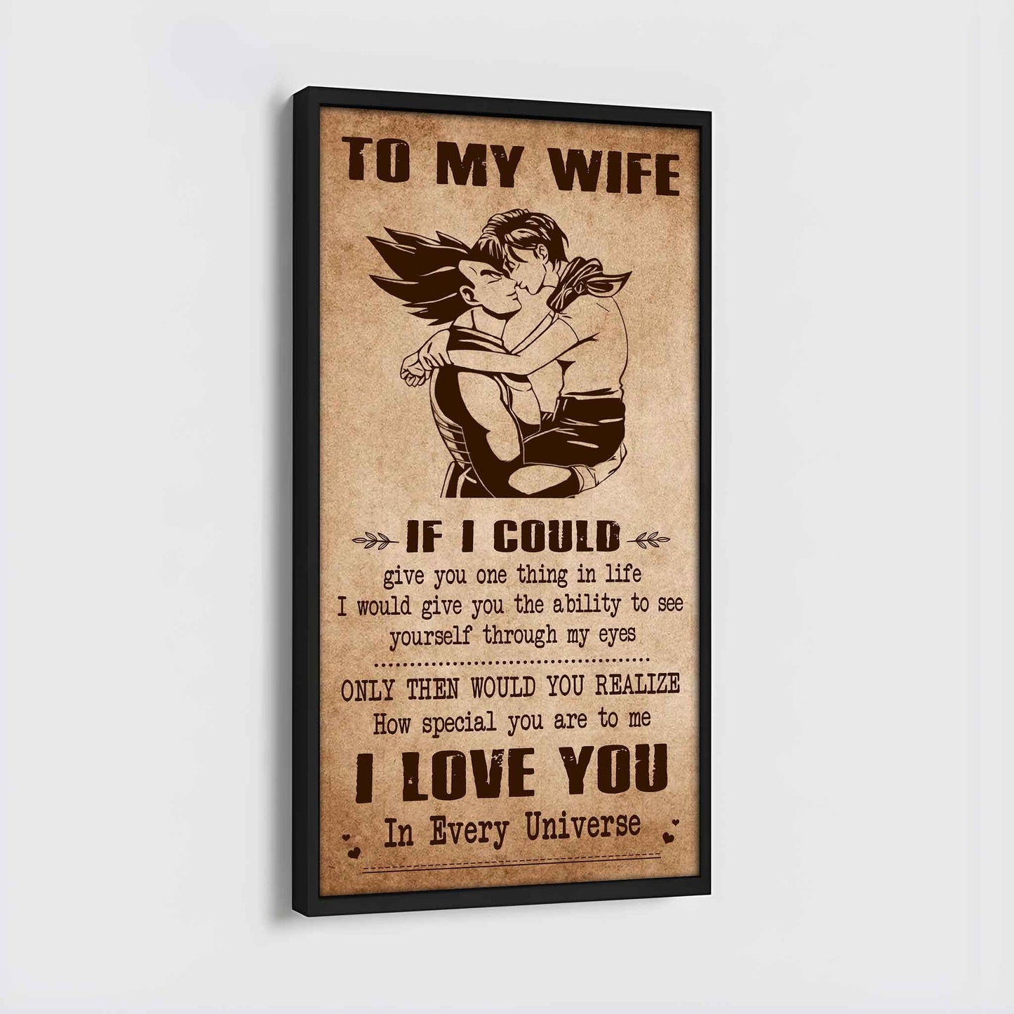 drb vgt- poster canvas to my wife if i could give you one thing in life - how special you are to me gift for your wife