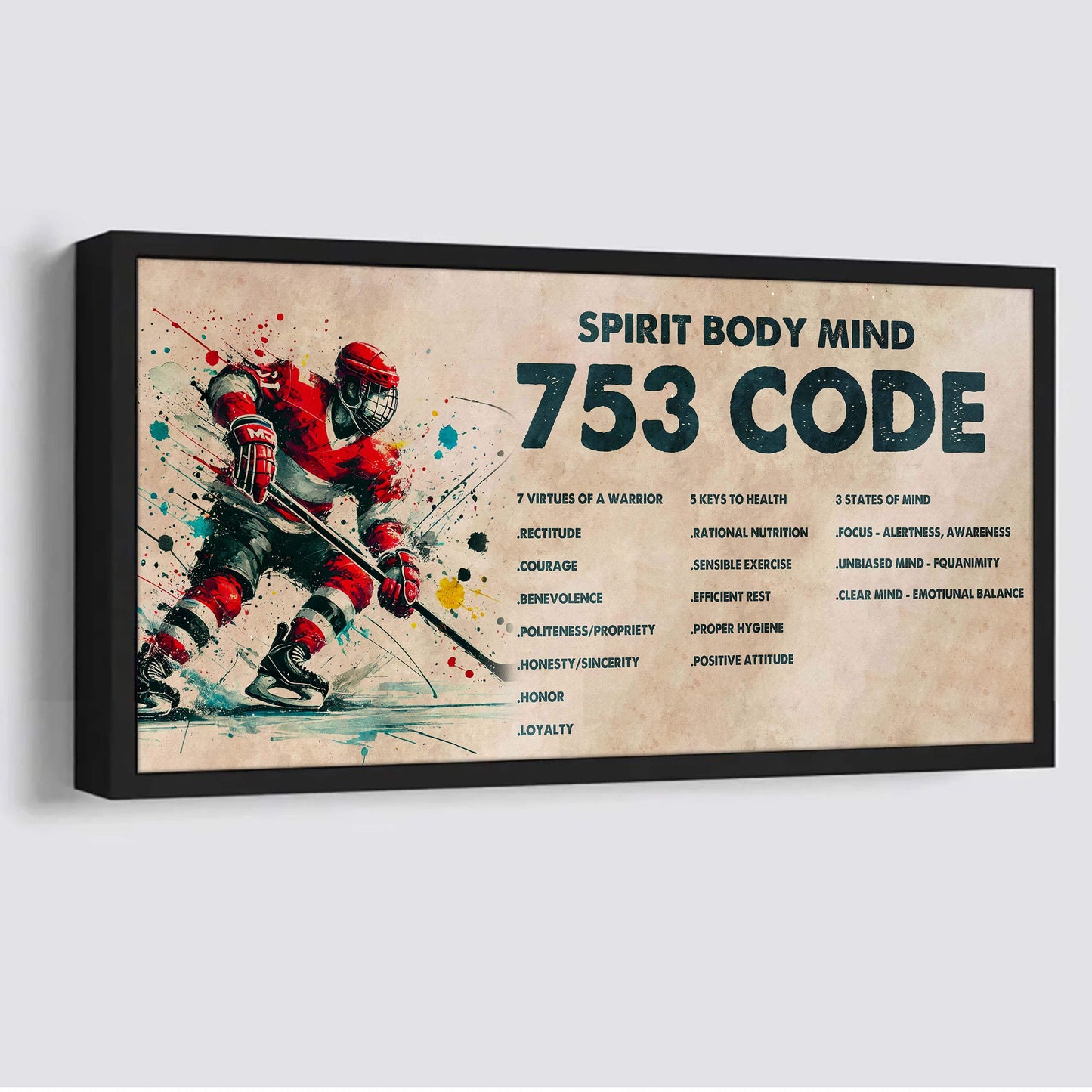 samurai poster canvas 7 5 3 code motivation quotes