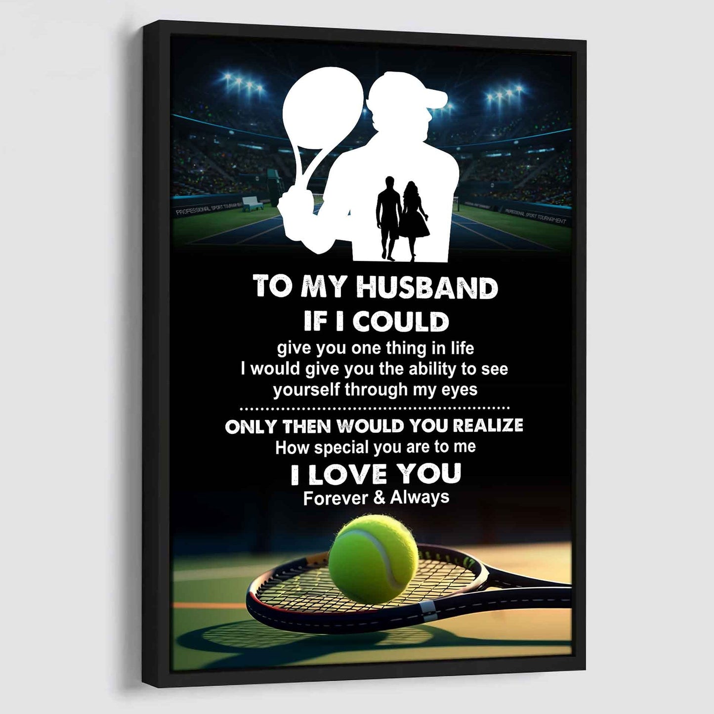 sport poster canvas to my husband if i could give you one thing in life i love you gift for your husband
