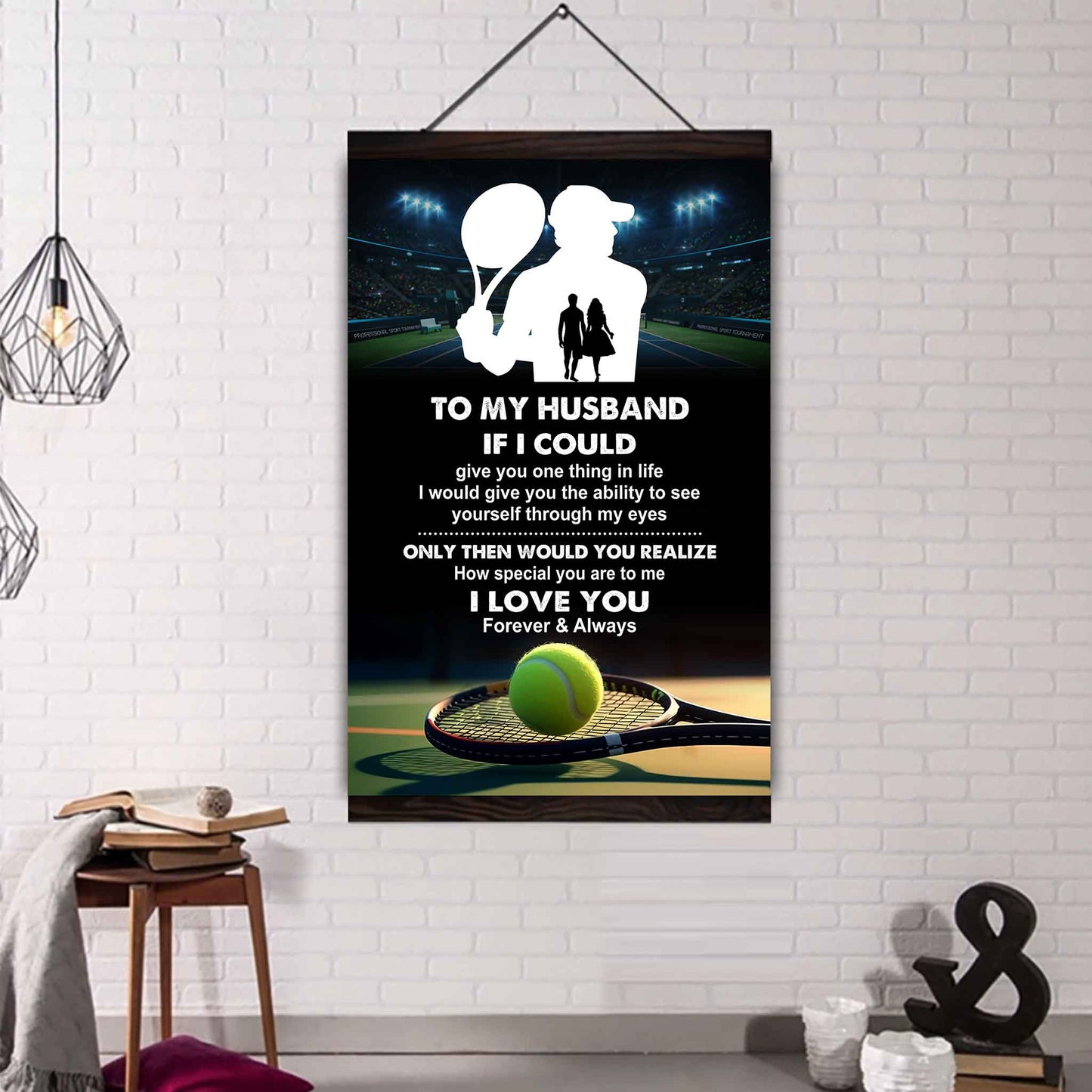 sport poster canvas to my husband if i could give you one thing in life i love you gift for your husband