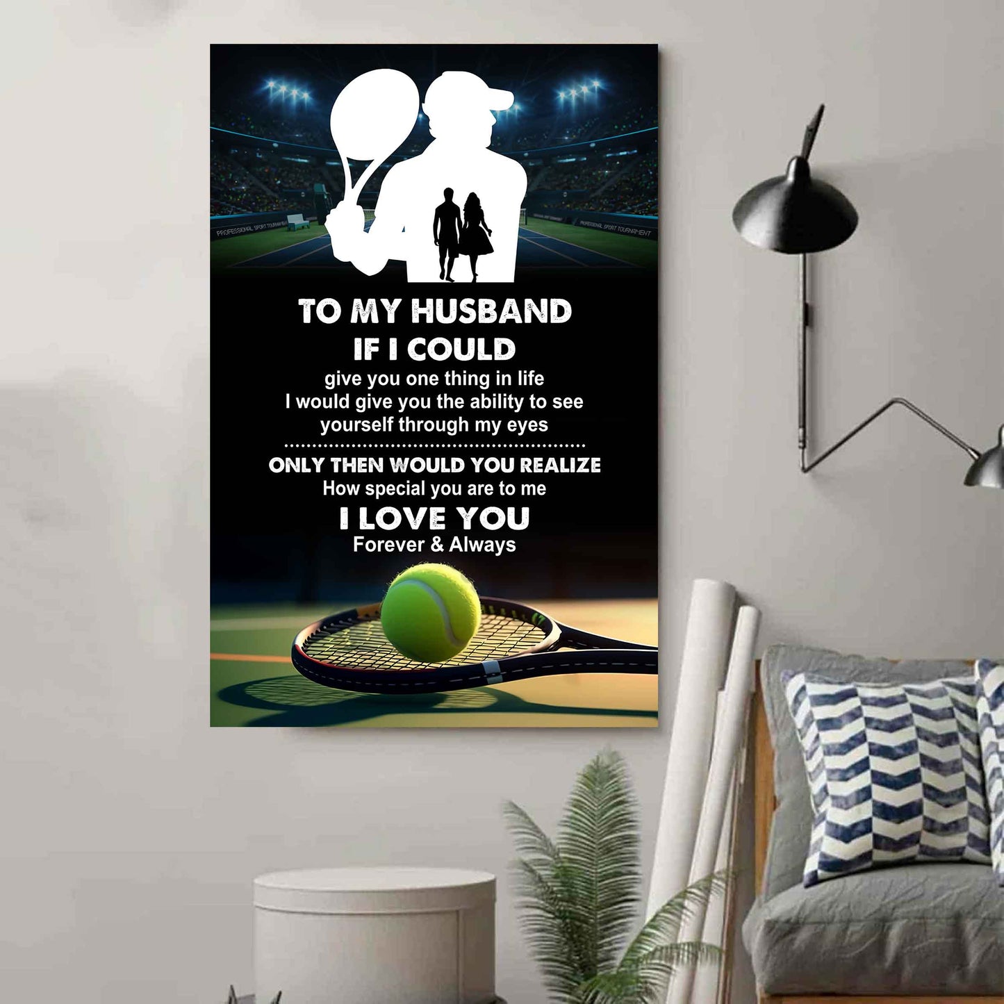 sport poster canvas to my husband if i could give you one thing in life i love you gift for your husband