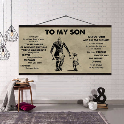 DRB GK To My Son - That You Are Braver Than You Believe Poster Canvas Gift For Son From Father