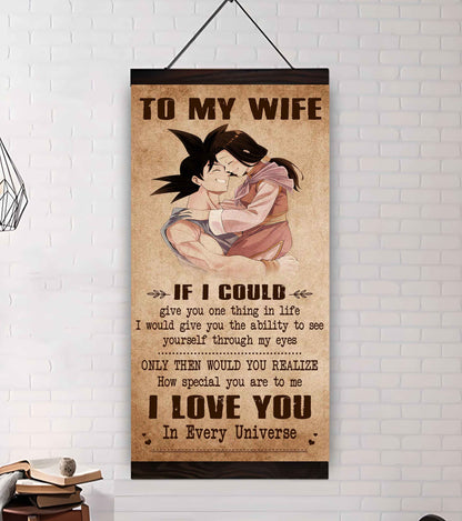 DRB VGT- Poster Canvas To My Wife If I Could Give You One Thing In Life - How Special You Are To Me Gift For Your Wife