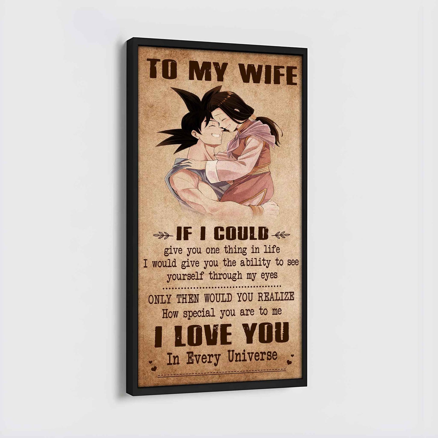 drb vgt- poster canvas to my wife if i could give you one thing in life - how special you are to me gift for your wife