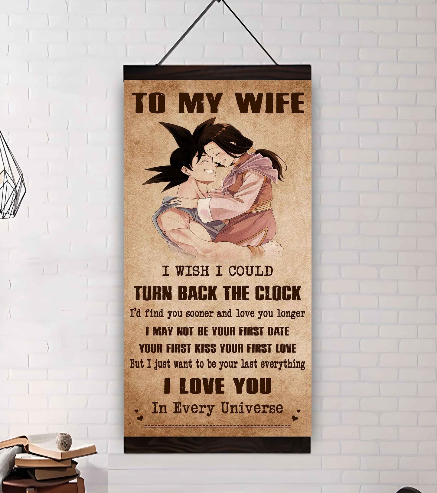 drb vgt- poster canvas to my wife i wish i could turn back the clock - i love you forever and always gift for your wife