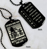 Biker Dog Tag Ver 1 / Black / No