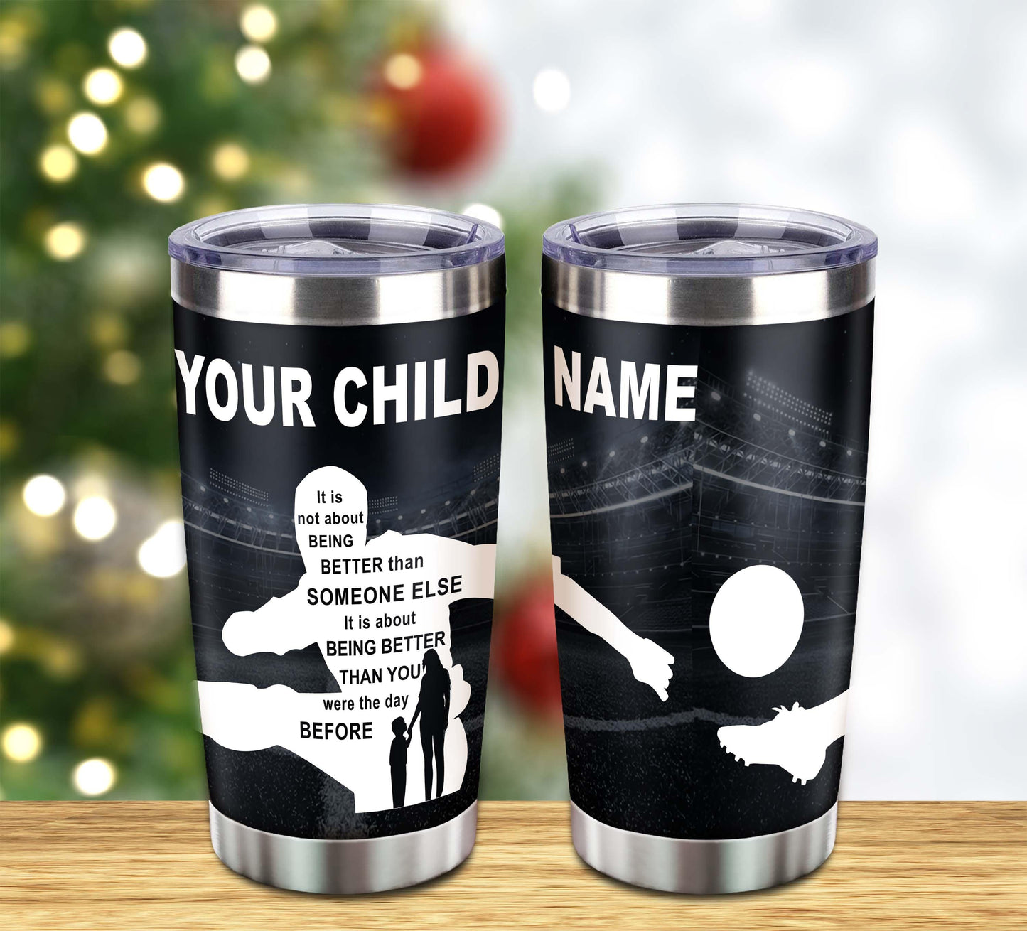 customizable basketball tumbler, gifts from mom to son with inspriration message