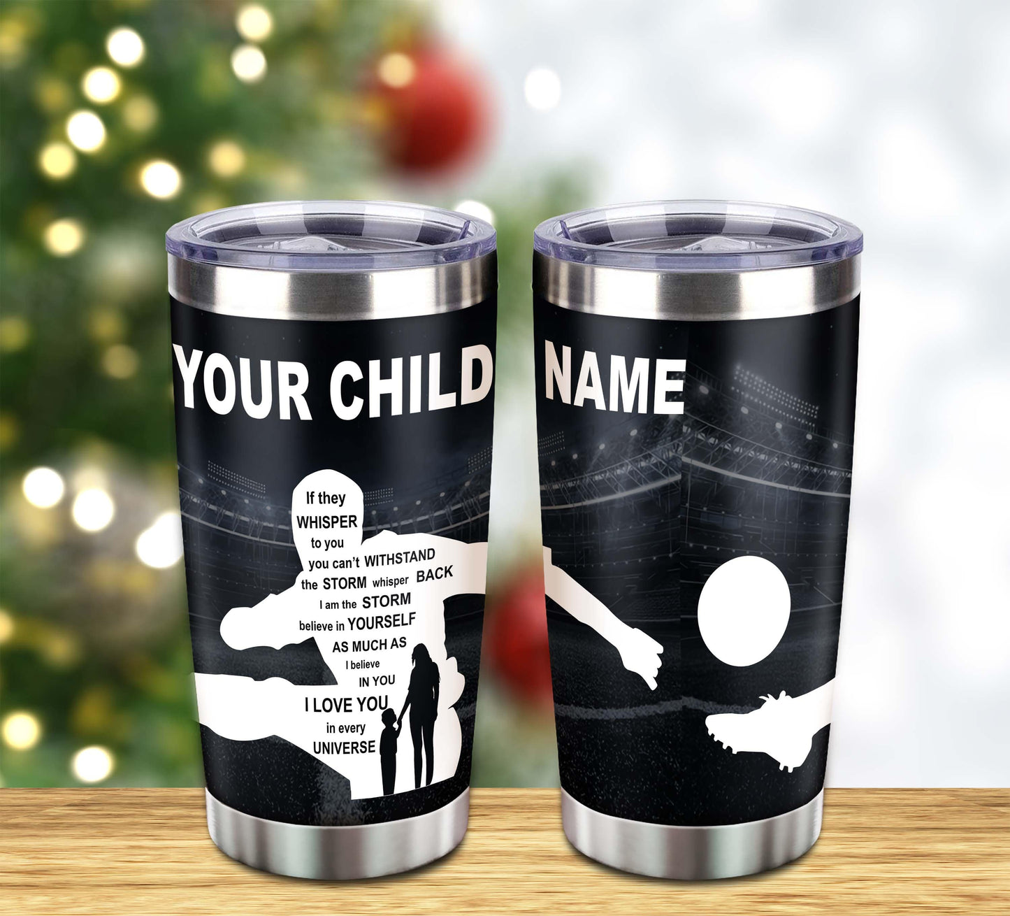 customizable basketball tumbler, gifts from mom to son with inspriration message