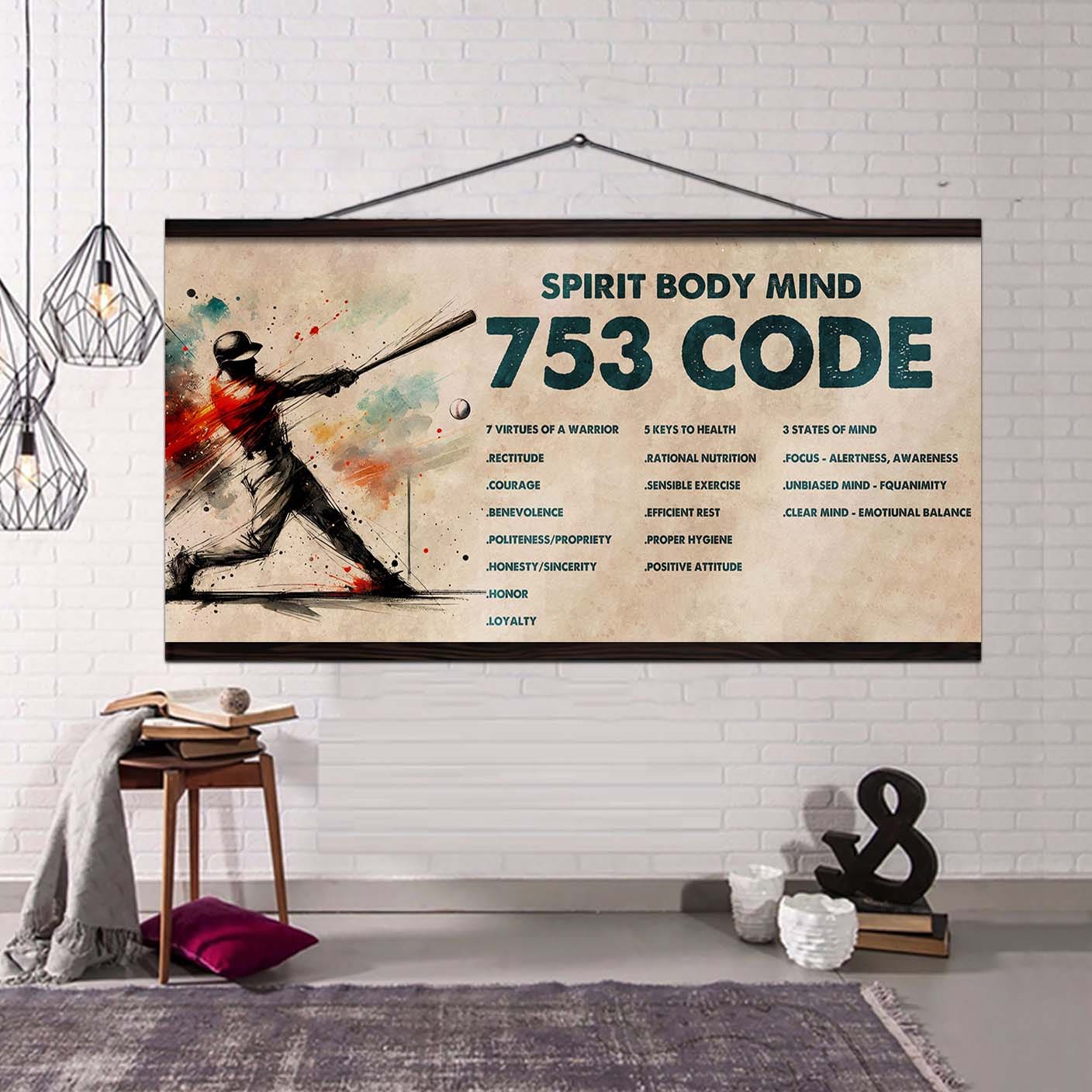 viking poster canvas 7 5 3 code motivation quotes