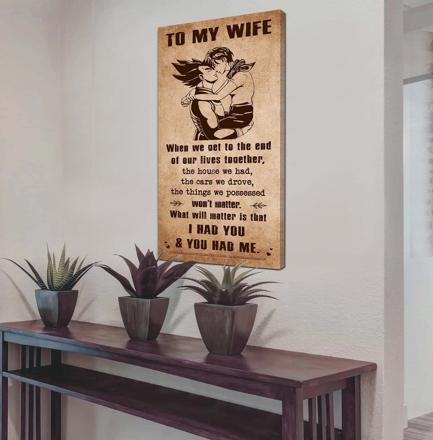 drb vgt- i had you and you had me wife and husband - vertical poster canvas, gift for your darling