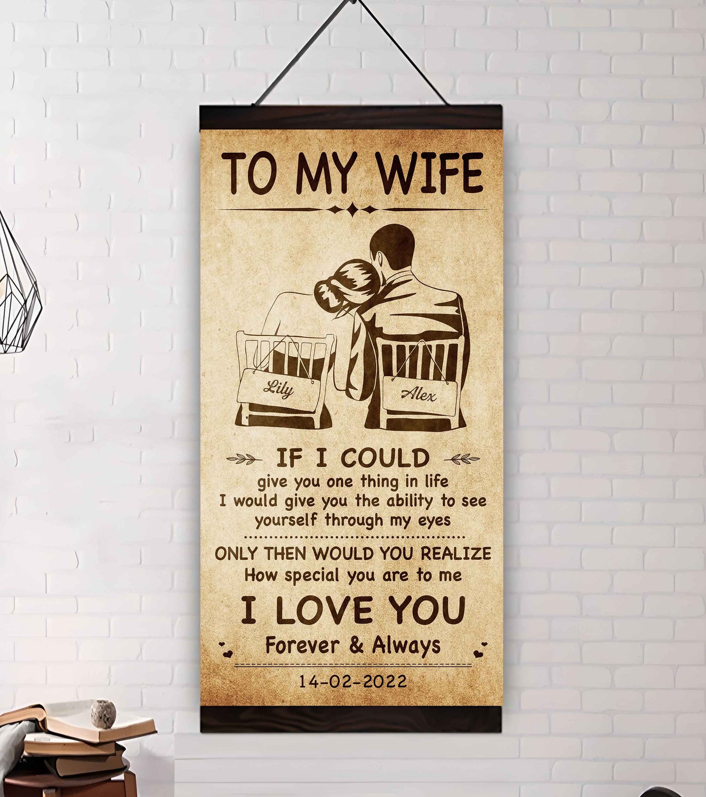 drb vgt- poster canvas to my wife if i could give you one thing in life - how special you are to me gift for your wife