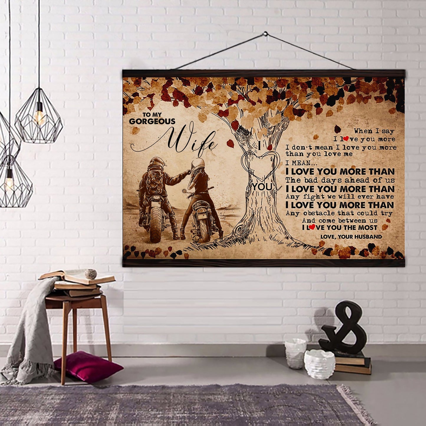 customizable samurai, vk canvas poster when i say i love you more, i love you the most