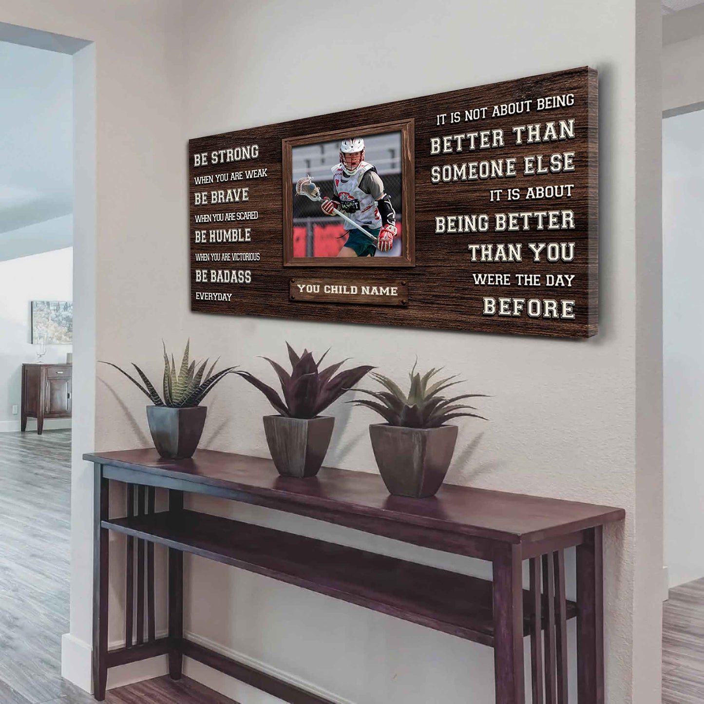 Basketball-(Photo and Name)-Be strong-It is not About Being Better Than Someone Else It is about being better than you were the day before.