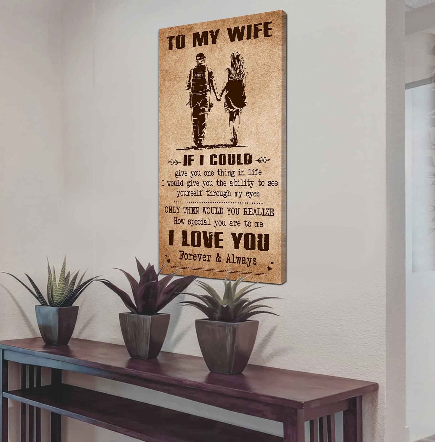 drb vgt- poster canvas to my wife if i could give you one thing in life - how special you are to me gift for your wife