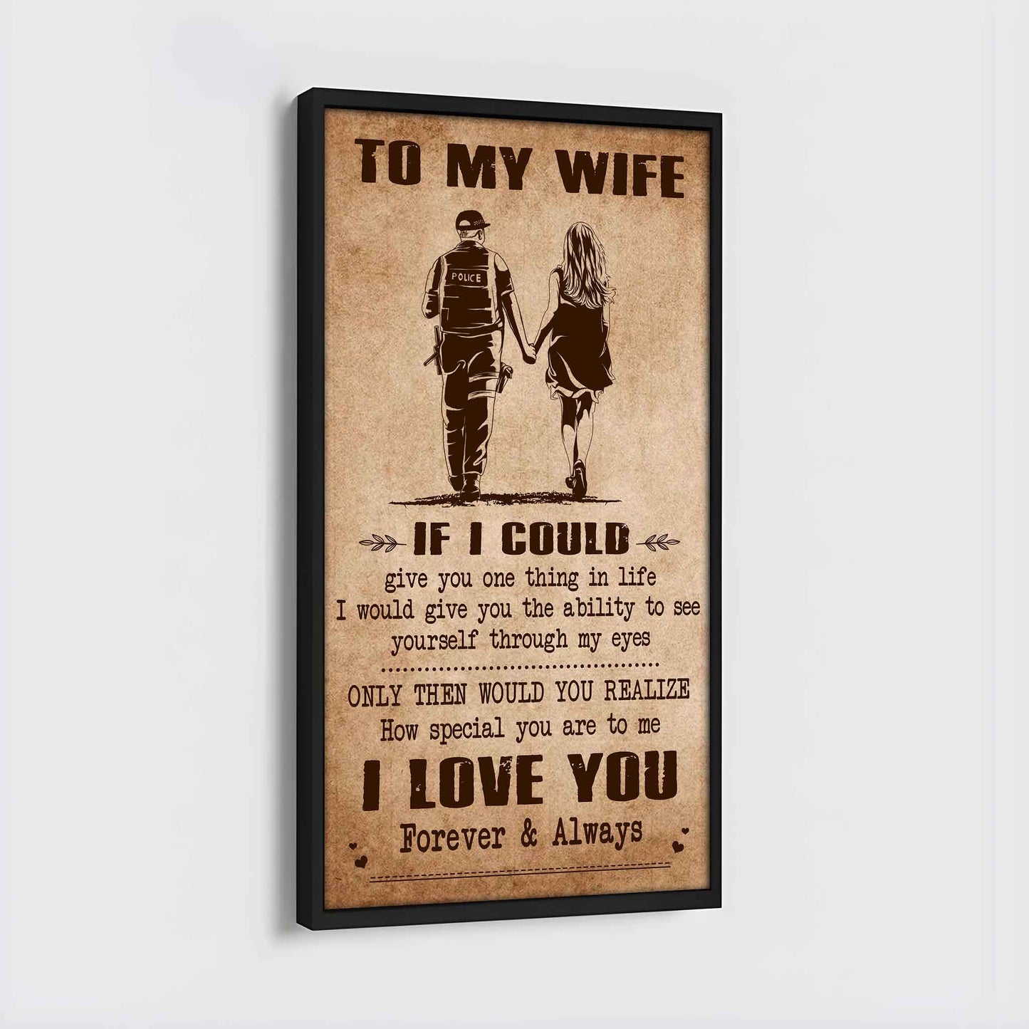 drb vgt- poster canvas to my wife if i could give you one thing in life - how special you are to me gift for your wife