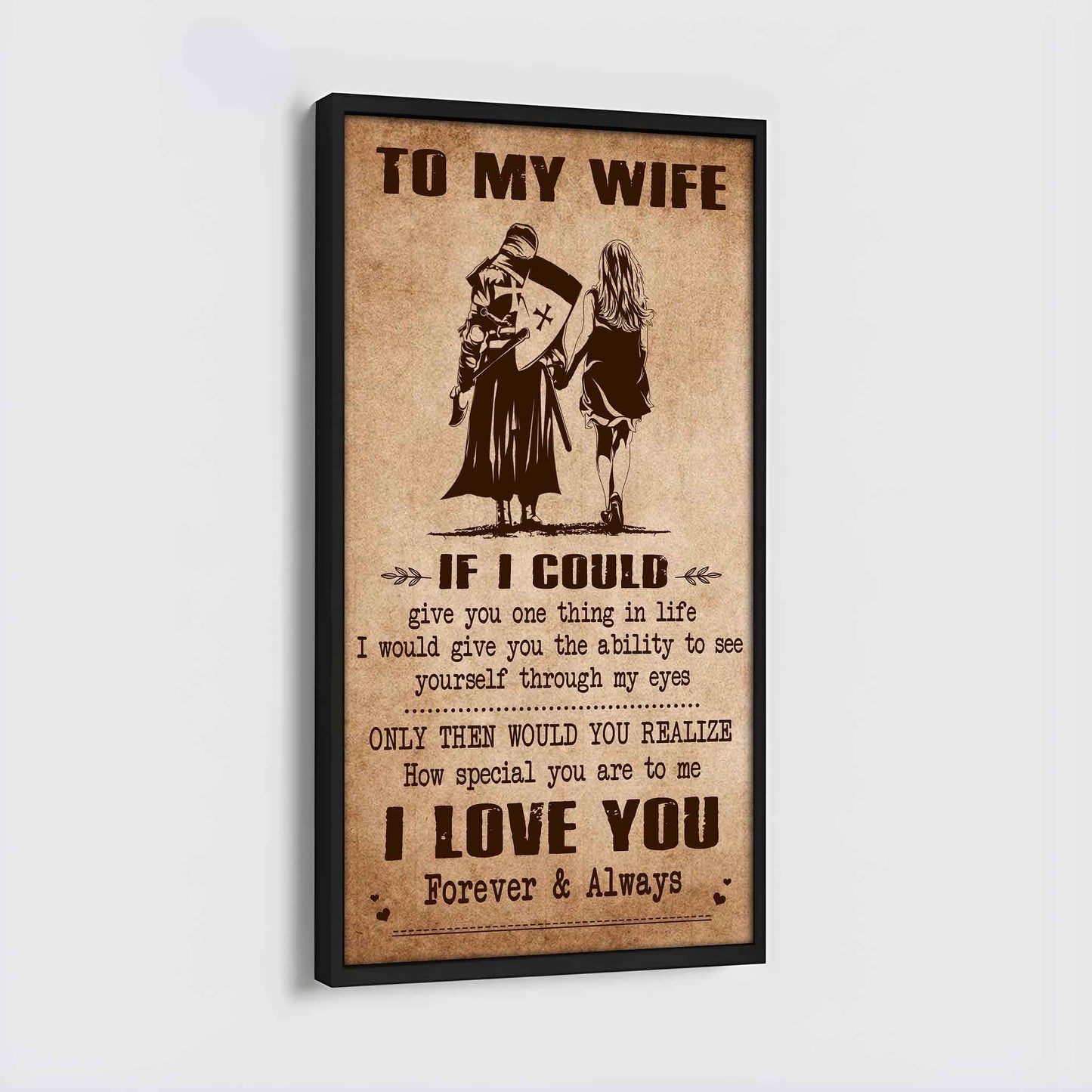 drb vgt- poster canvas to my wife if i could give you one thing in life - how special you are to me gift for your wife