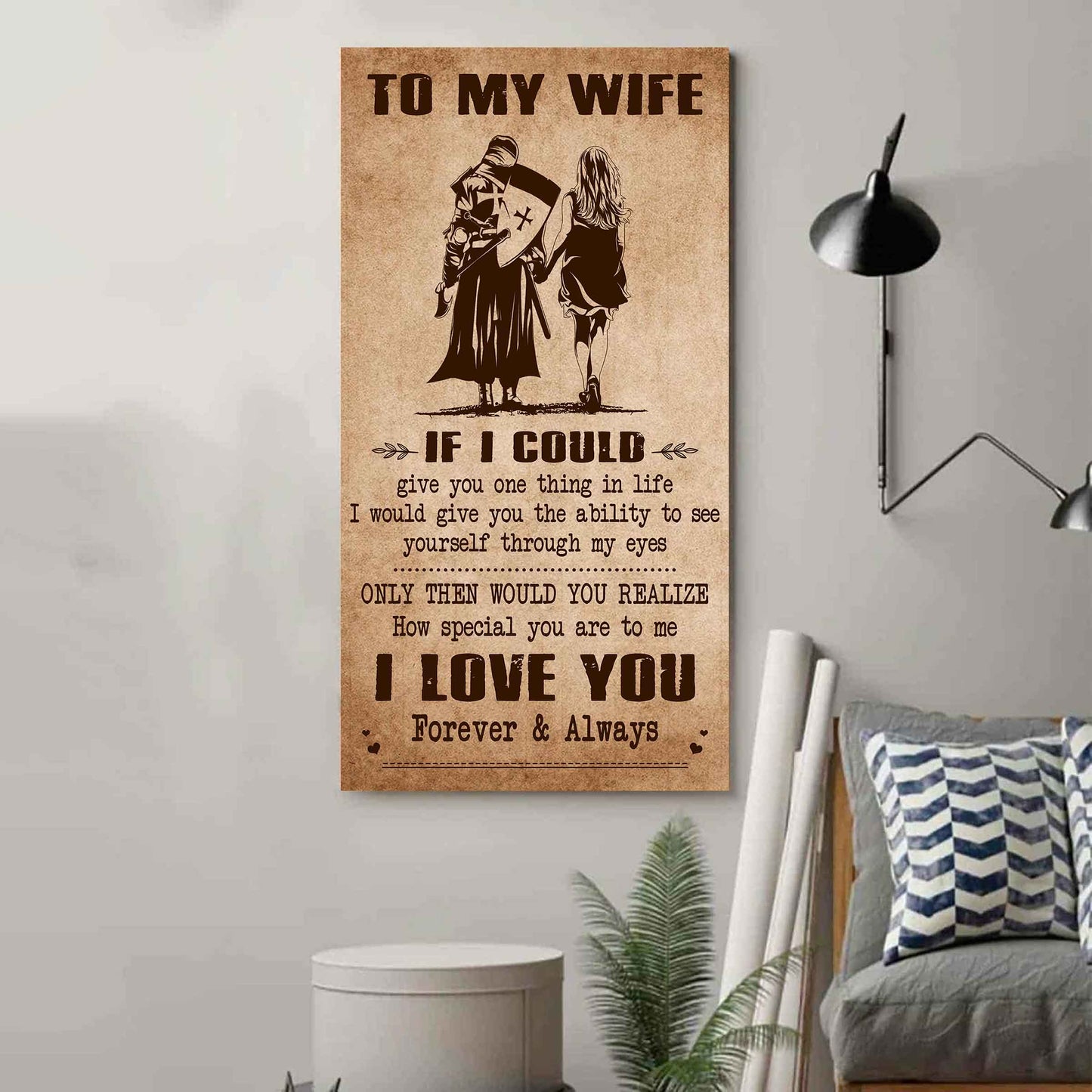 drb vgt- poster canvas to my wife if i could give you one thing in life - how special you are to me gift for your wife