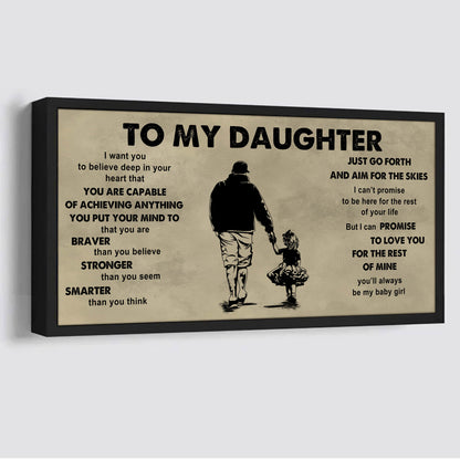 DRB GK To My Son - That You Are Braver Than You Believe Poster Canvas Gift For Son From Father