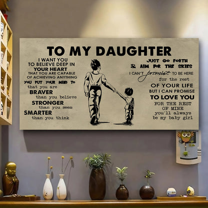 GK TO MY SON- I WANT YOU TO BELIEVE- CANVAS POSTER