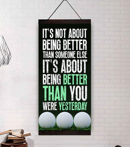 American Football-It is not About Being Better Than Someone Else It is about being better than you were the day before.