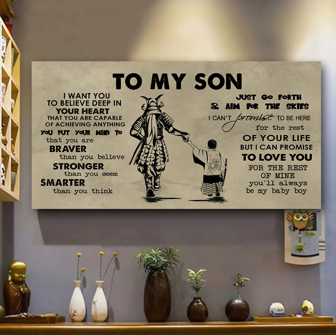 gh to my daughter- i want you to believe- canvas poster