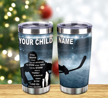 Customizable Basketball tumbler, gifts from Mom To Son With Inspriration Message