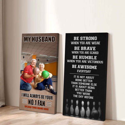 Sport Couple To My Husband Be Strong When You Are Weak Be Awesome Everyday Set 2 Canvas Wall Art
