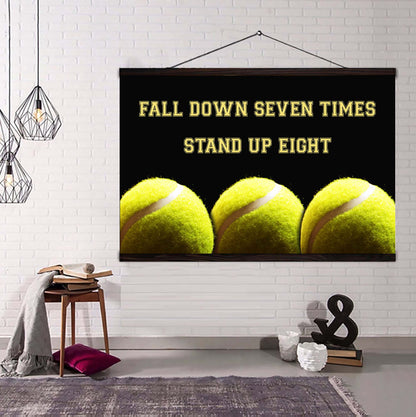 Basketball poster canvas fall down seven times stand up eight standard size