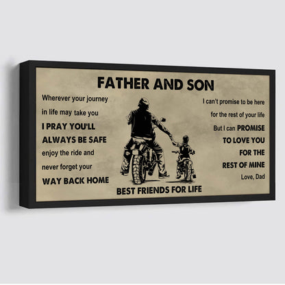 Vikings Father And Son Best Friends For Life - Ver 2 Never Forget Your Way Back Home Poster Canvas Gift For Son From Father