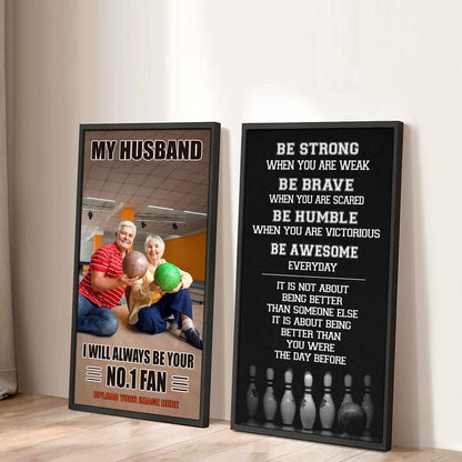 Sport Couple To My Husband Be Strong When You Are Weak Be Awesome Everyday Set 2 Canvas Wall Art