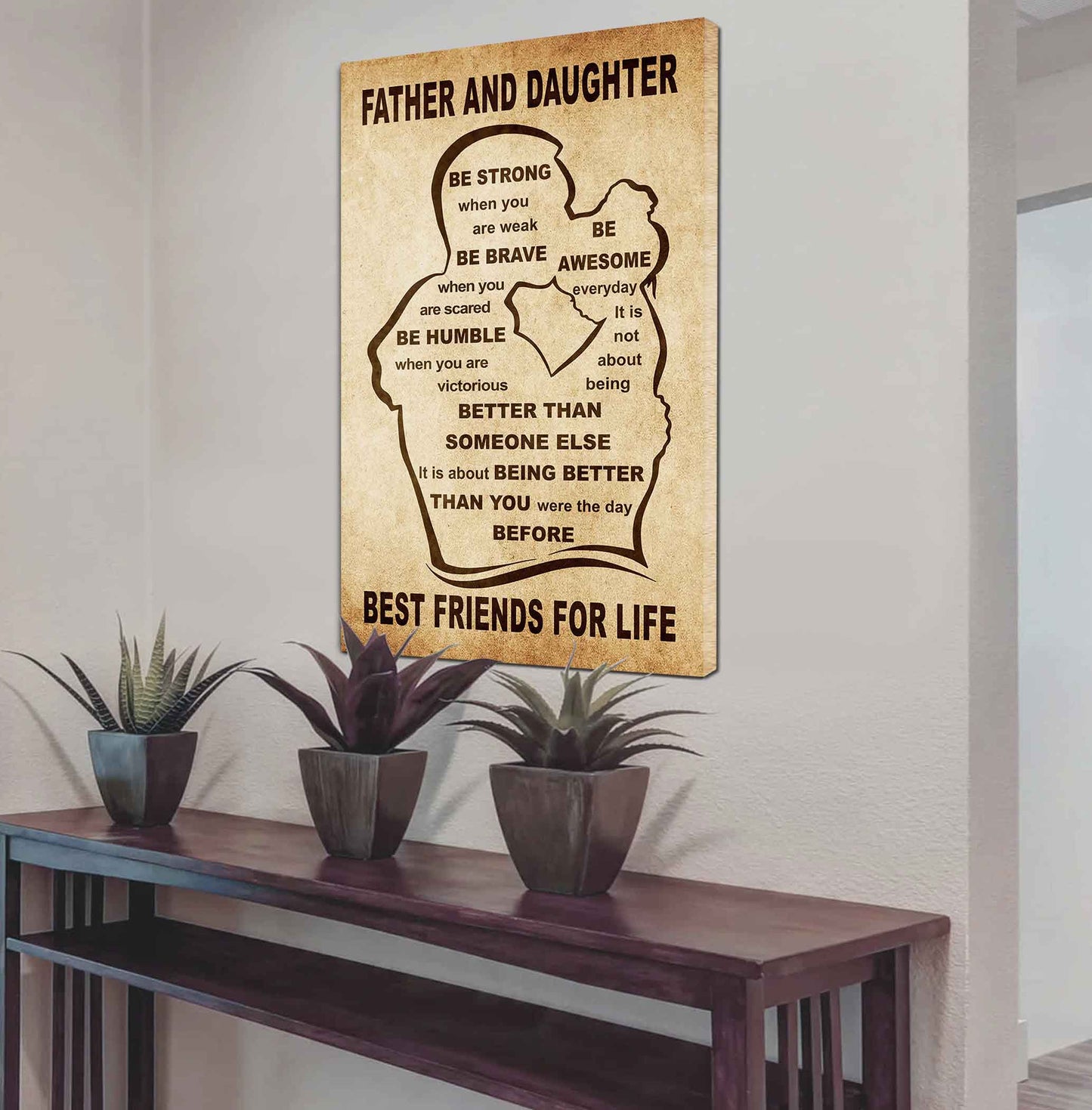 Personalized Family Poster Canvas Be Strong When You Are Weak Be Badass Everyday To My Son Gift From Dad With Motivational Message Quotes