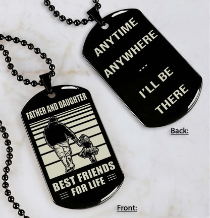 ANT-Personalized Double Sided Dog Tag Father And Son Best Friends For Life - Message on the back side