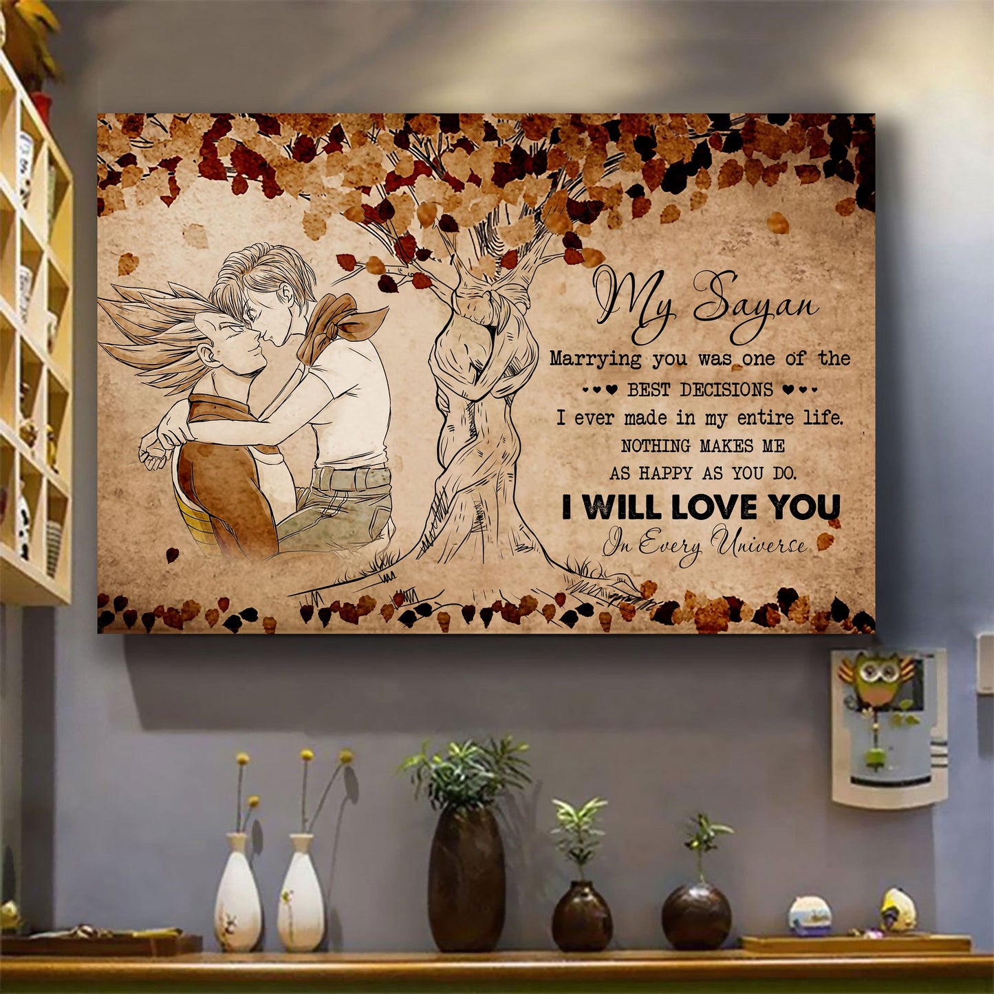 poster canvas to my husband- marrying you was one of the best decision i ever made